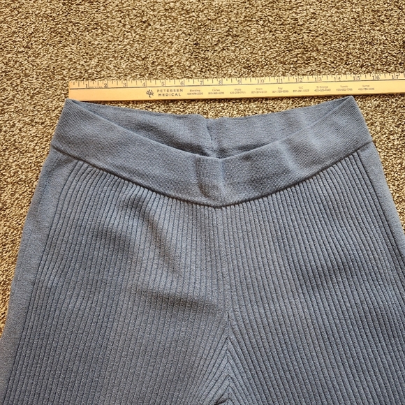 Aerie Blue Ribbed Sweater Flare Pants Size XL - Picture 5 of 8